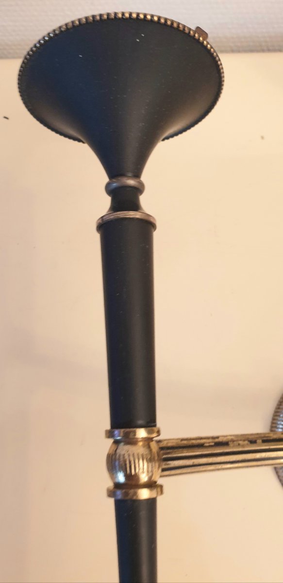 Leleu Decoration & Asselbur Pair Of Wall Lamps Circa 1950-photo-5