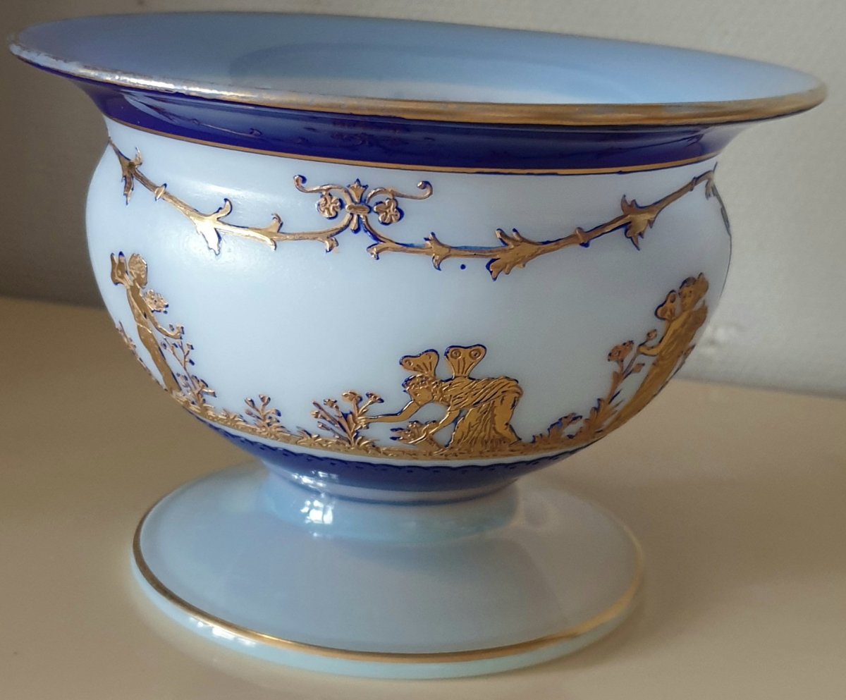 Saint Louis Cup On PiÉdouche In Opaline Crystal XIXth-photo-1