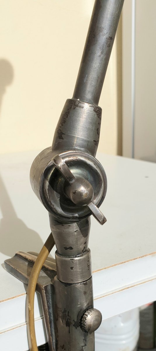 Rare Lampe Articulée Industrielle Circa 1940 -photo-8