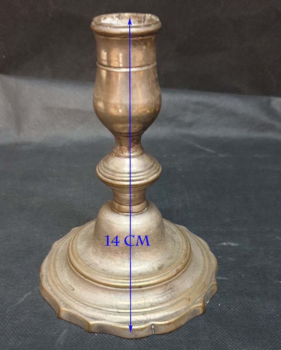 5 Bronze Candlesticks Four 17th And An 18th Haute Epoque Candlestick-photo-3