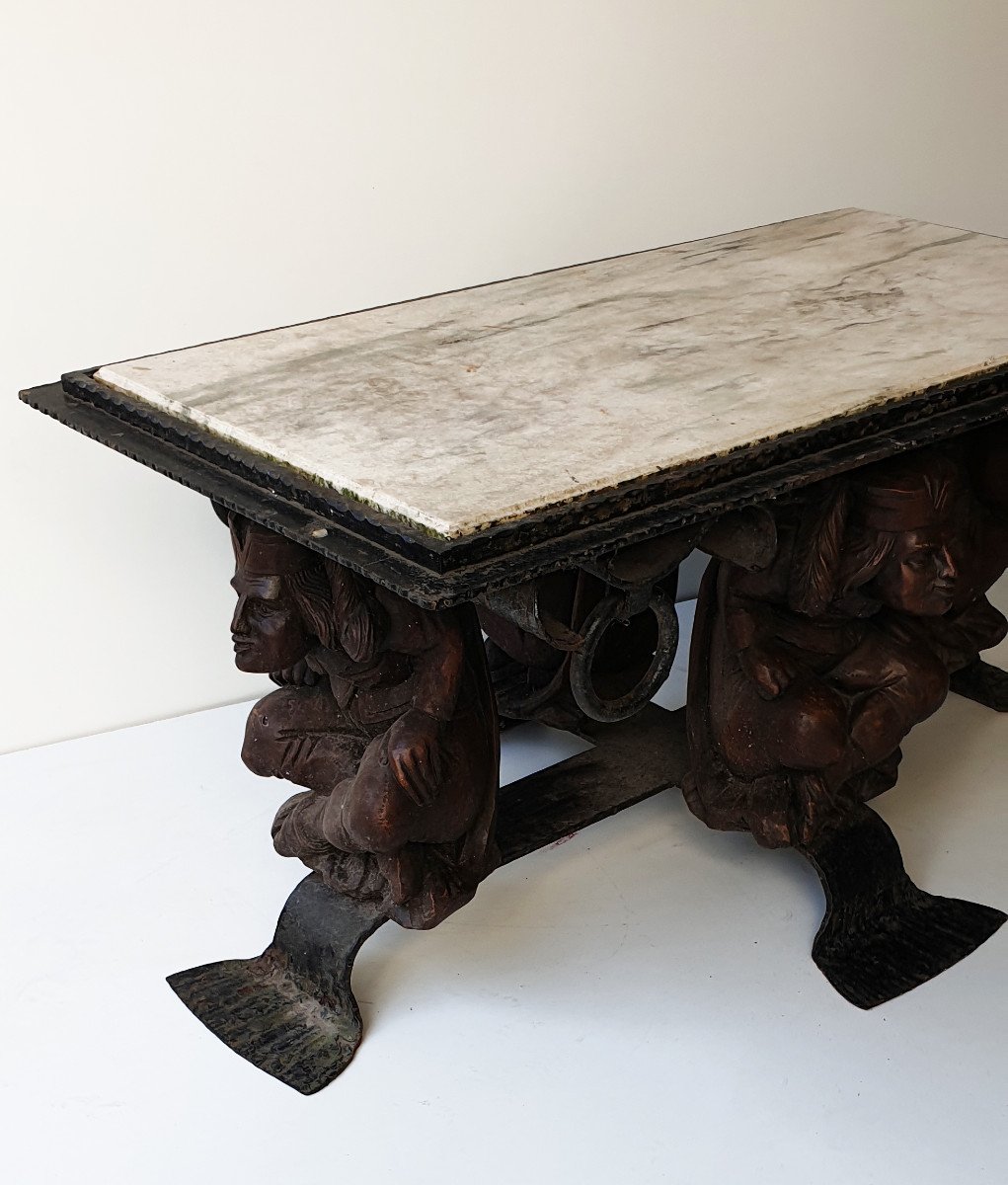 Jean-maurice Rothschild Coffee Table Circa 1950 Large Model-photo-3