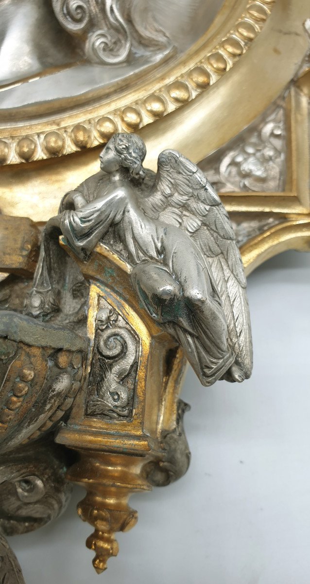 Christ Bronze Deux Patines Attribué à Louis Bachelet dans le goût Viollet Le Duc Pièce Muséal-photo-1