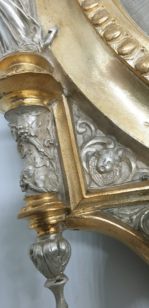 Christ Bronze Deux Patines Attribué à Louis Bachelet dans le goût Viollet Le Duc Pièce Muséal-photo-2