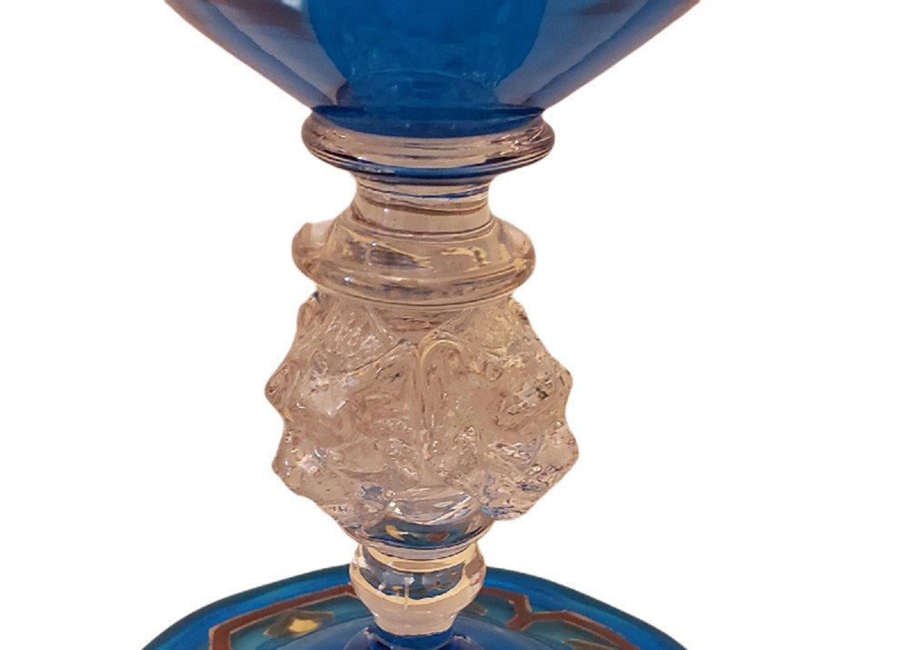 Vase émaillé Calice Auguste Jean Vendu Par Emile Bourgeois Le Grand Dépôt à Paris -photo-3