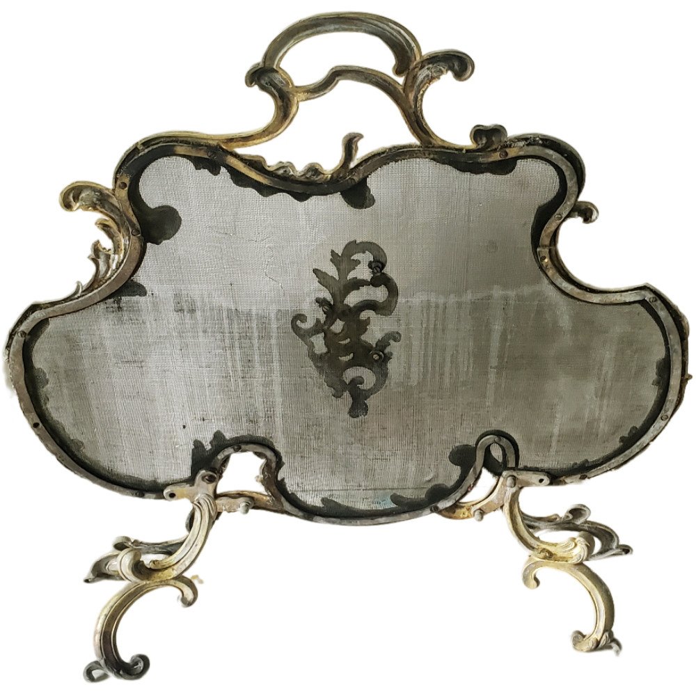 Firewall Spark Guard Gilt Bronze XIXth Napoleon III Period-photo-3