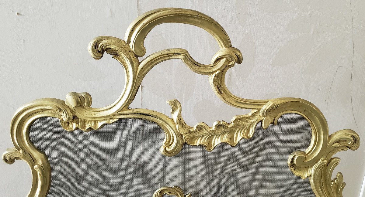 Firewall Spark Guard Gilt Bronze XIXth Napoleon III Period-photo-4