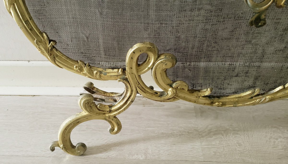 Firewall Spark Guard Gilt Bronze XIXth Napoleon III Period-photo-4