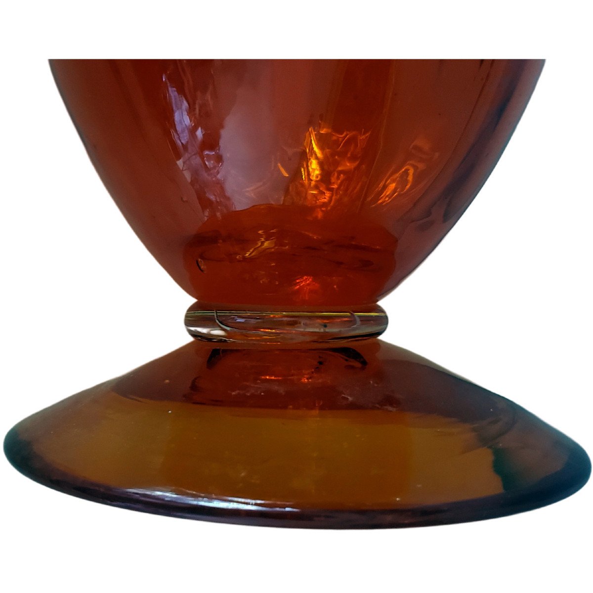 Vase En Verre d'Art Soffiato De Murano Attribué à Vetreria Fratelli Toso -photo-2