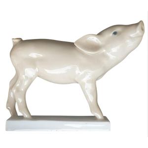 Meissen By Emmerich Oehler Pig Figurine
