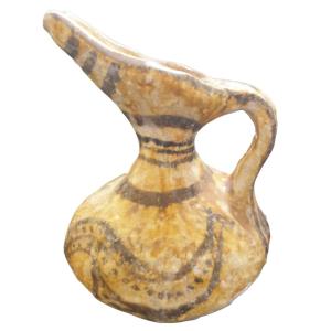 Stoneware Pitcher Signature To Decipher 20th Century 