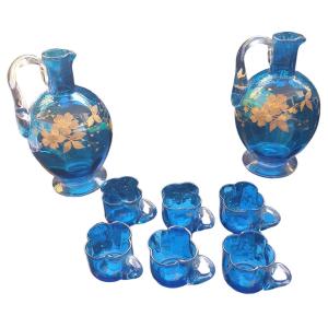 8-piece Liqueur Set Circa 1900