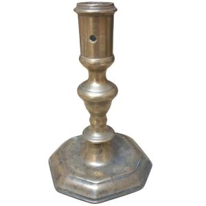 Haute Epoque Bronze Candle Holder 