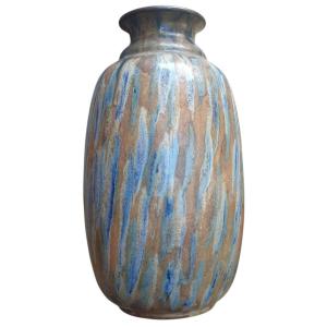 Important vase en céramique 1930 signé 
