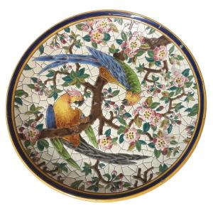 Pair Of Old Caranza Dishes To Be Restored. Diameter 35 Cm 