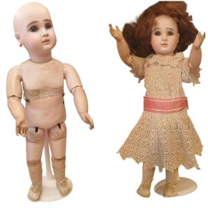 Jules Steiner Porcelain-headed Doll With Closed Mouth, Paris, France, A11