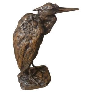 Emmanuel Frémiet Bronze The Heron Bronze Animal 