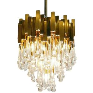 Grand lustre vintage Lumica et venini époque 1970