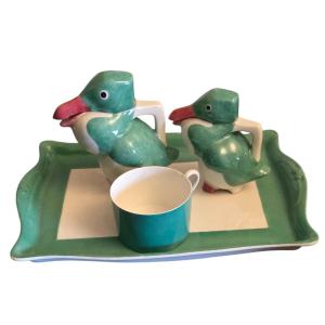 Edouard Marcel Sandoz Haviland 4-piece Porcelain Service 