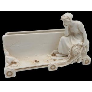 Muller allemande gardiniere biscuit de porcelaine 