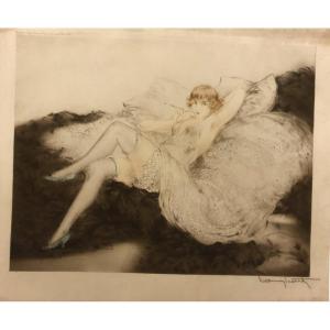 ICART LOUIS Sur Le Divan 1925
