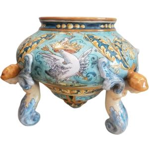 Bruneau Balon Ulysse In Blois Earthenware Pocket Tin Or Perfume Burner