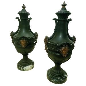 Pair Of Cassolettes Empire Circa 1900
