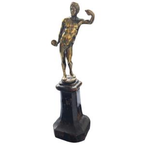 Bronze On Renaissance Pedestal Bacchus