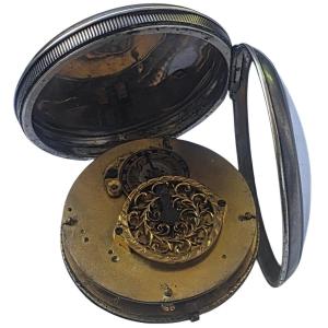 18th Century Gold Hand Silver Cock Gousset Watch