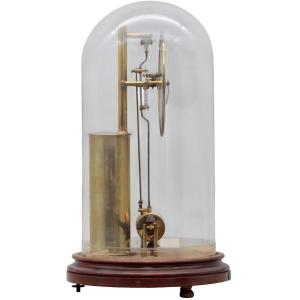 Bulle Clock: Magnetic Skeleton Brass Clock With Perpetual Movement