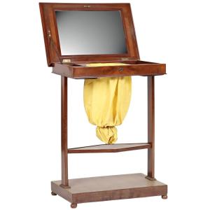 19th-century Restoration-era Mahogany Sewing Table