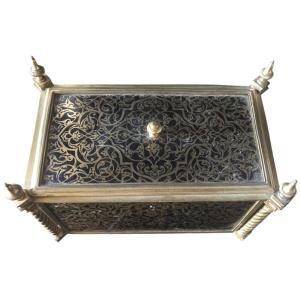 Coffret Boîte à bijoux en bronze Tauromachie Léopold Oudry XIXᵉ