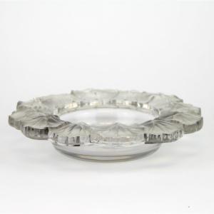 LALIQUE FRANCE Grande coupe Vide-poche modèle Honfleur Cristal 22 cm