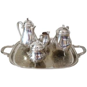 Service The Cafe Styles Louis XV Metal Silver Twentieth