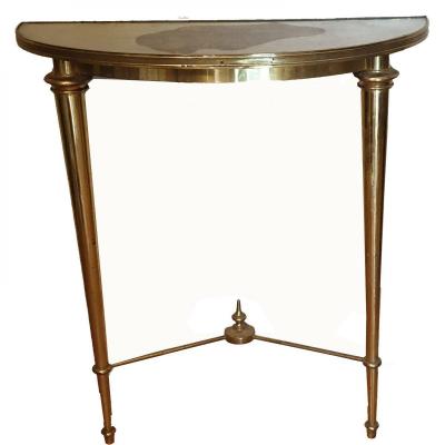 Maison Bagues Console Bronze And Eglomise Glass Circa 1960/1970