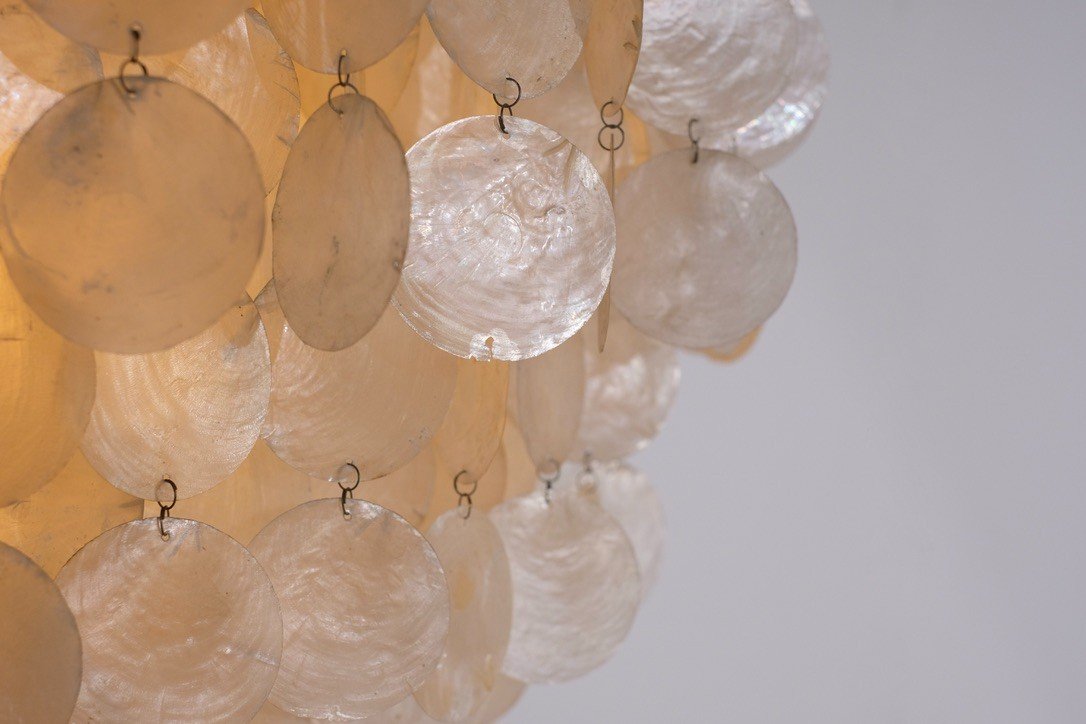Lampe Pendante Attribuée Par Verner Panton, 1960's.-photo-7