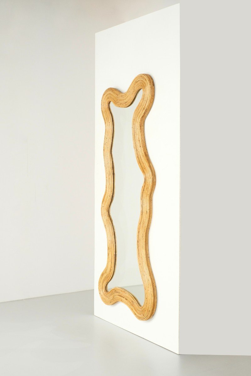 Bambou En Miroir Grand Format, Italie Contemporain.-photo-3