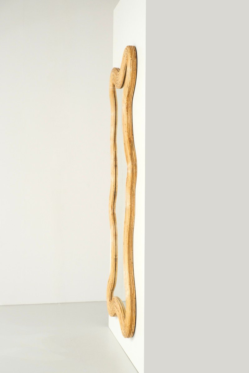 Bambou En Miroir Grand Format, Italie Contemporain.-photo-4
