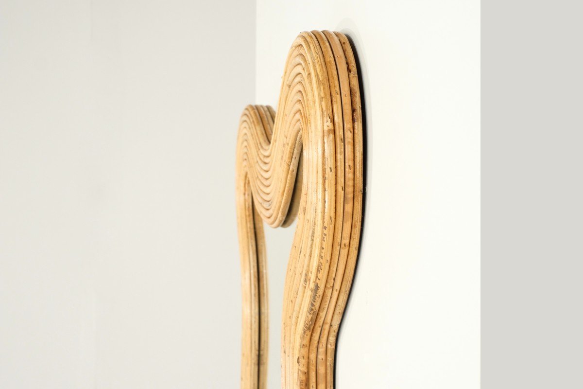 Bambou En Miroir Grand Format, Italie Contemporain.-photo-2