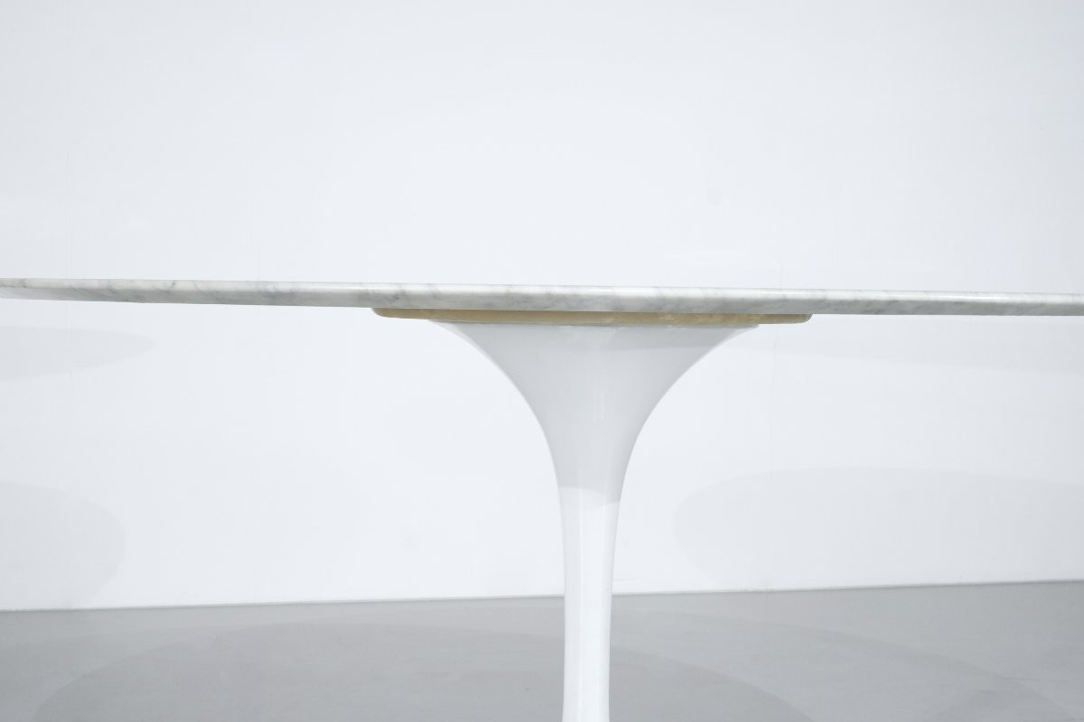 Table "Tulip" en marbre par Eero Saarinen pour Knoll International, USA 1958.-photo-3