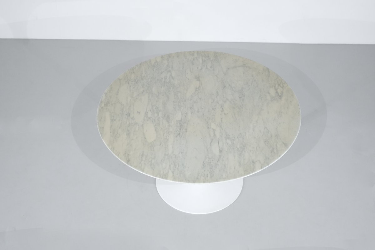 Table "Tulip" en marbre par Eero Saarinen pour Knoll International, USA 1958.-photo-1