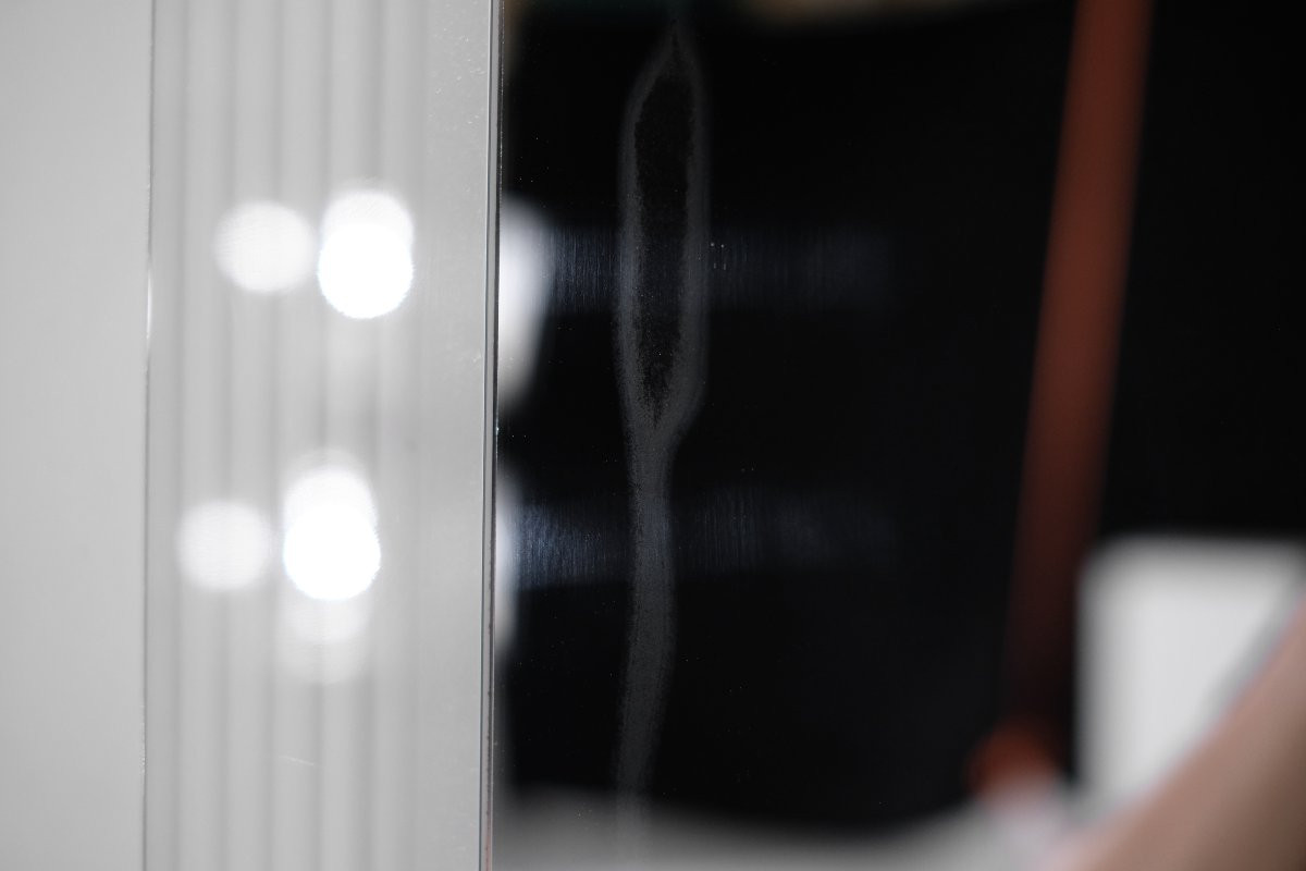 Vintage Miroir carré en verre, Italie 1970s.-photo-5