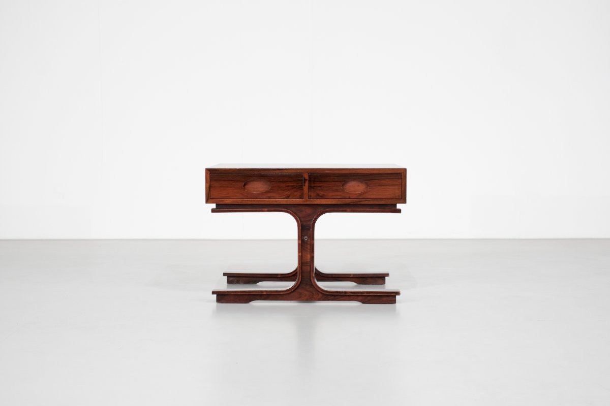Table basse par Gianfranco Frattini pour Bernini, Italie, années 1950s.-photo-2