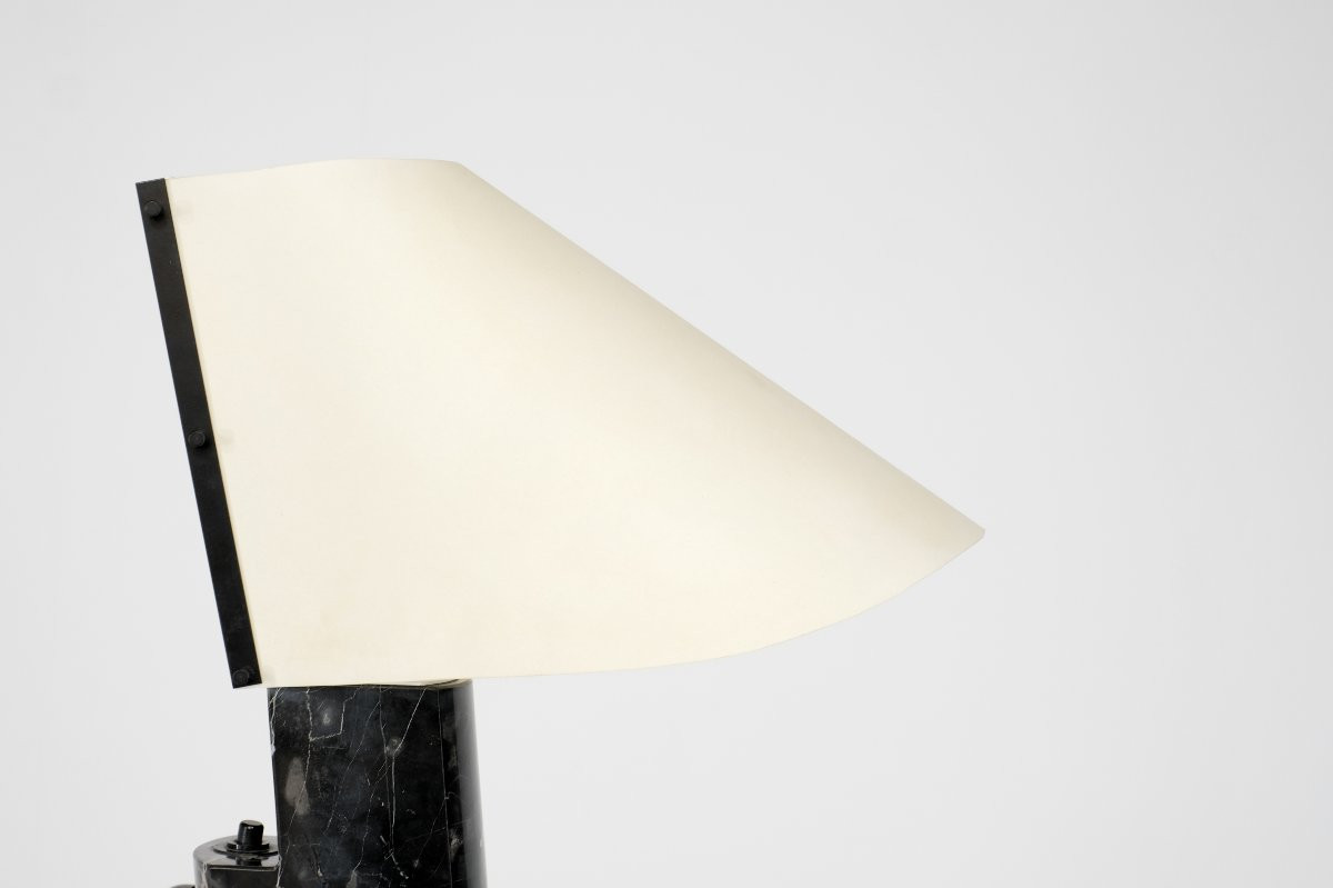 Lampe de table en marbre pour Stilnovo, Italie, années 1970s.-photo-2