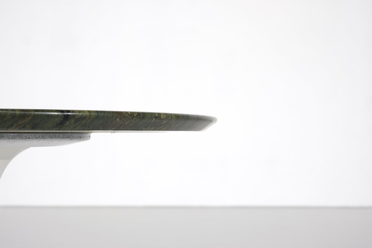 Table basse " Tulip " en marbre par Eero Saarinen pour Knoll, USA.-photo-3