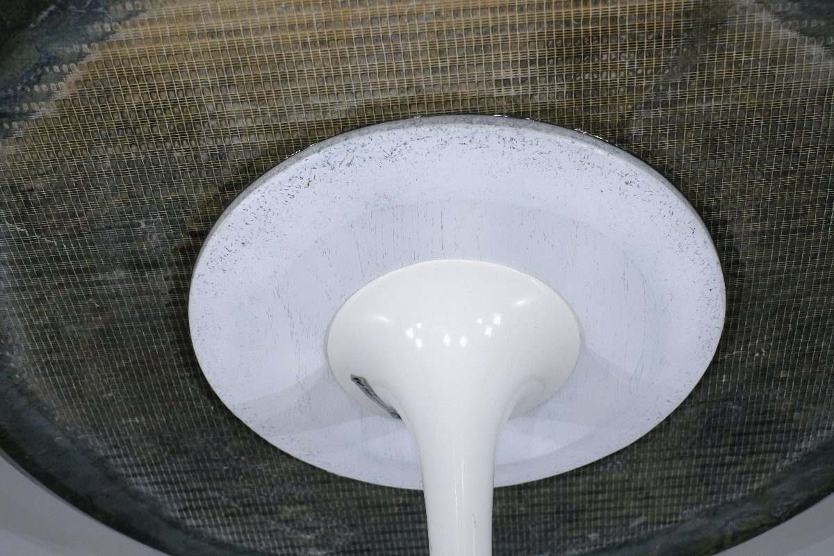 Table basse " Tulip " en marbre par Eero Saarinen pour Knoll, USA.-photo-6