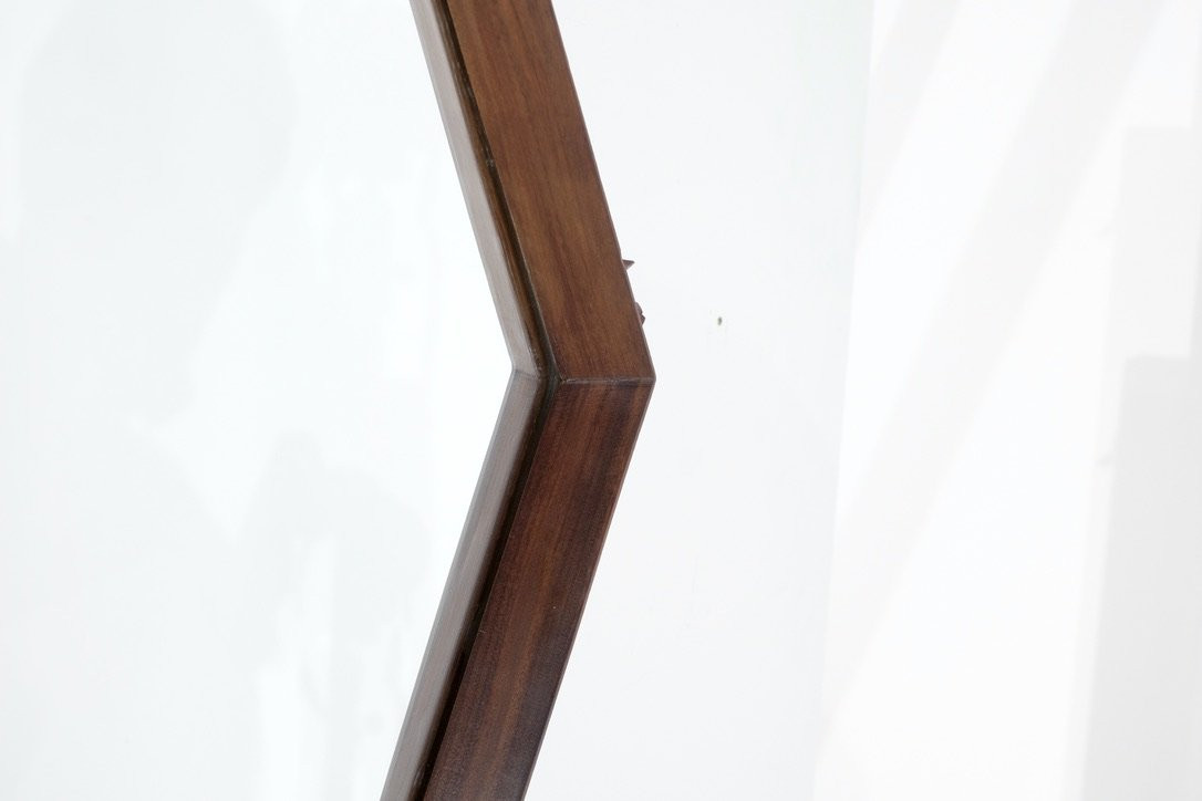 Vintage Wooden Mirror, Italy, 1960s.-photo-5