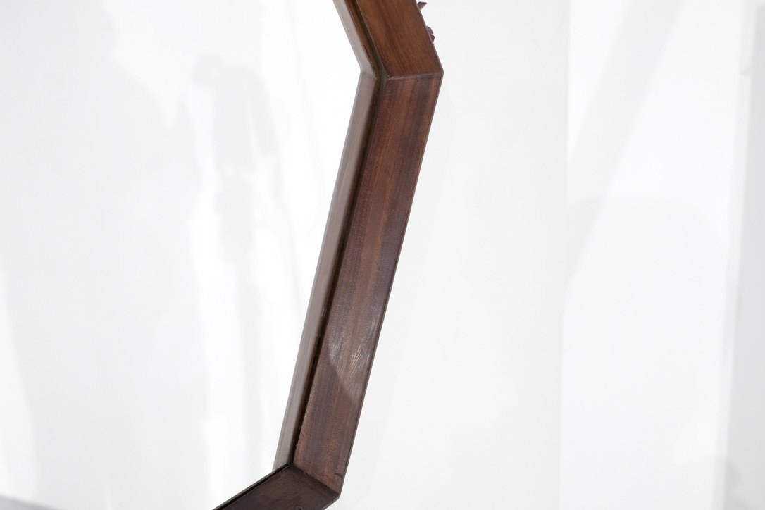 Vintage Wooden Mirror, Italy, 1960s.-photo-6