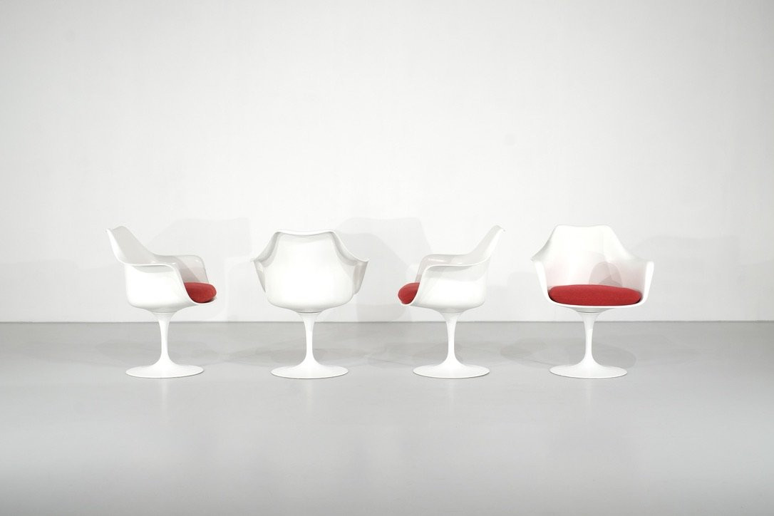 Ensemble de fauteuils modèle " Tulip " par Eero Saarinen pour Knoll, États-Unis, 1957.-photo-2
