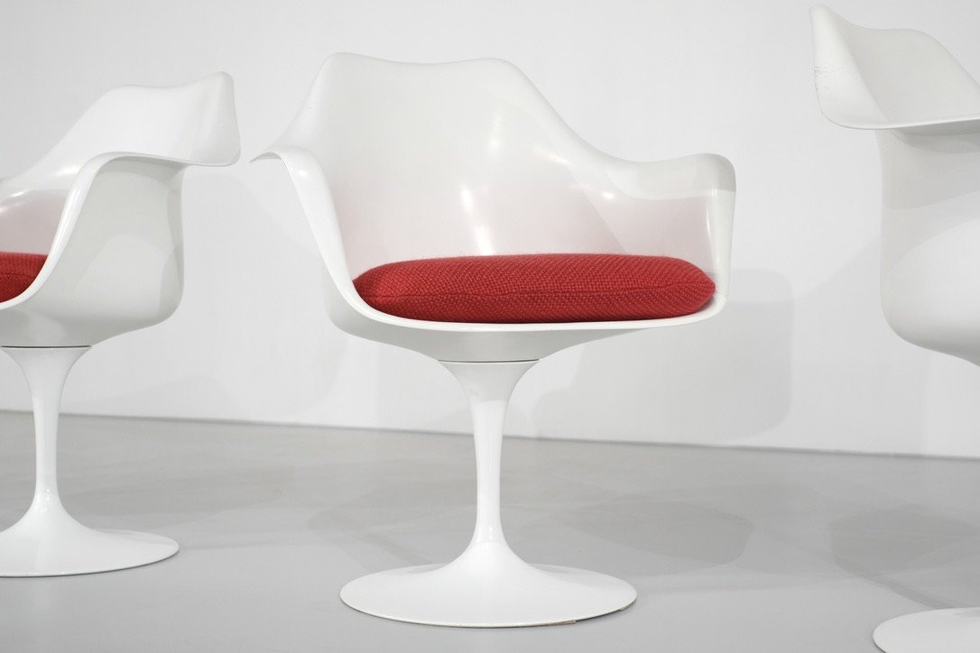 Ensemble de fauteuils modèle " Tulip " par Eero Saarinen pour Knoll, États-Unis, 1957.-photo-3