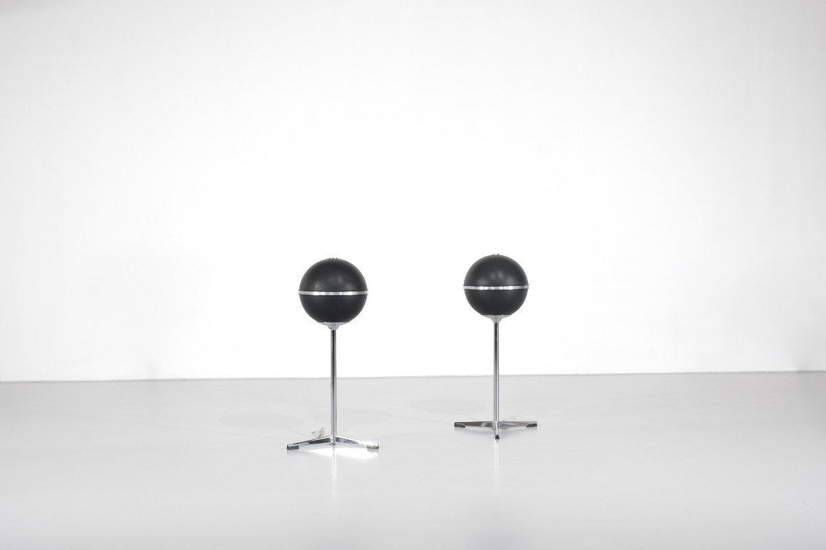 Pair Of "audiorama 7000" Speakers By Grundig, Germany, 1970s.